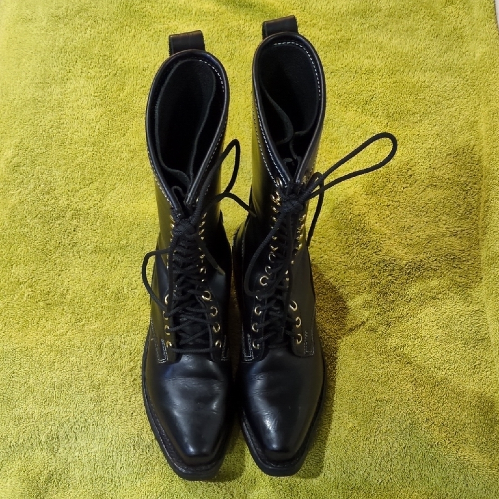 Dayton Vancouver Women's Black Lace Up Boots